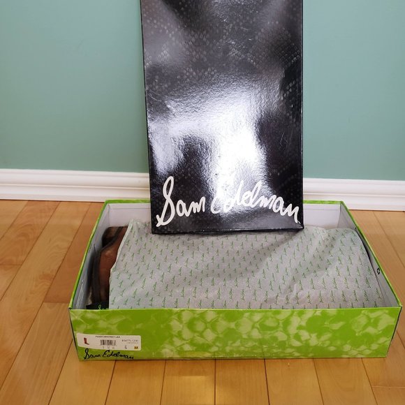 Sam Edelman S5 Penny Whiskey Leather Riding Boots - Picture 3 of 11